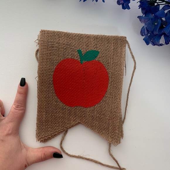 Back to School Welcome Burlap Banner - Picture 5 of 5